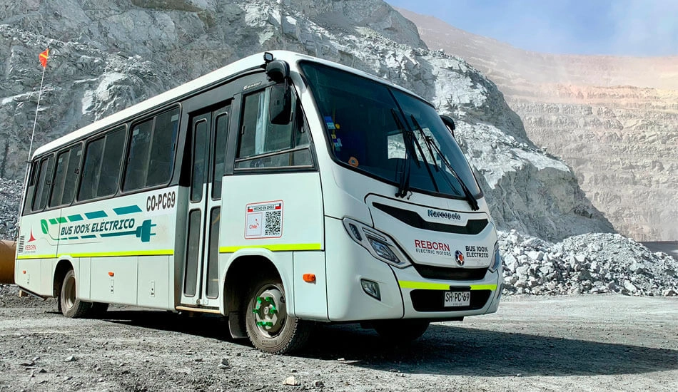 Epysa Buses y Reborn Electric Motors llevan a Antofagasta el primer bus 100% eléctrico desarrollado en Chile