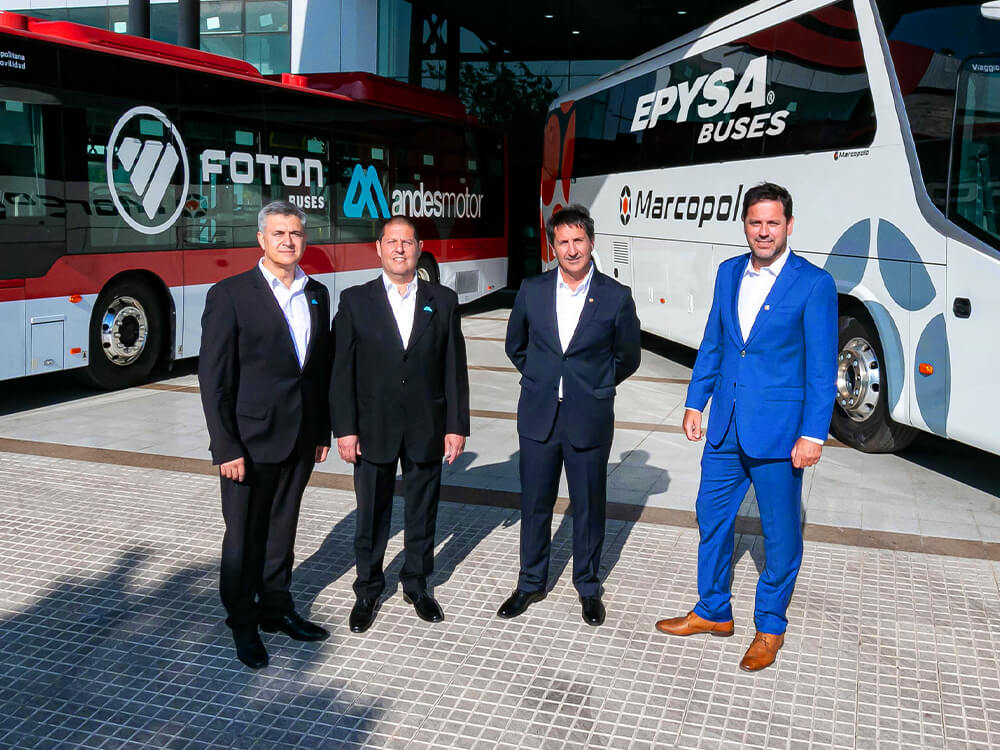 Andes Motor y EPYSA Buses concretan acuerdo estratégico para el desarrollo de vehículos para el transporte de pasajeros